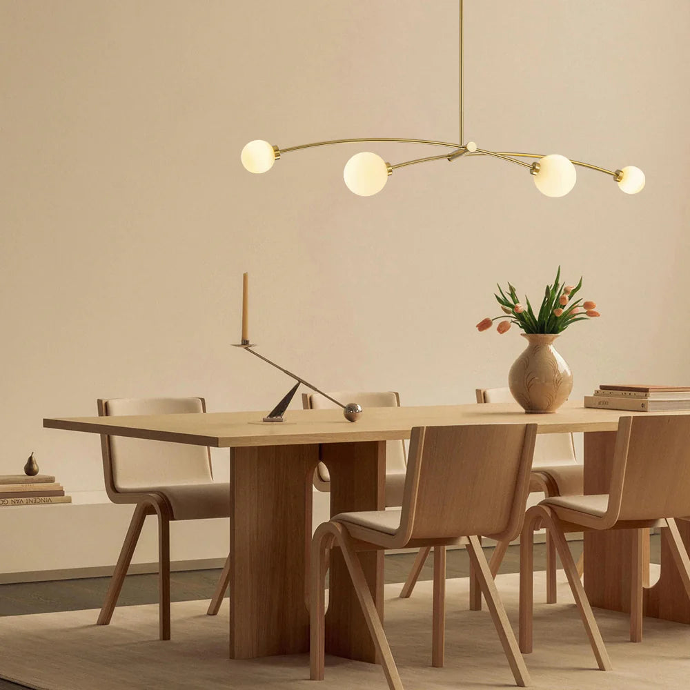 4-Light Sputnik Linear Globe Pendant Y474