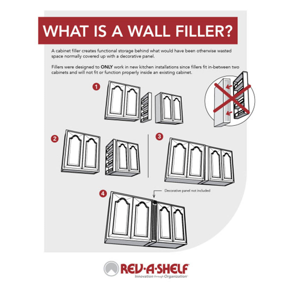 Pull-Out Between Cabinet Wall Filler M741