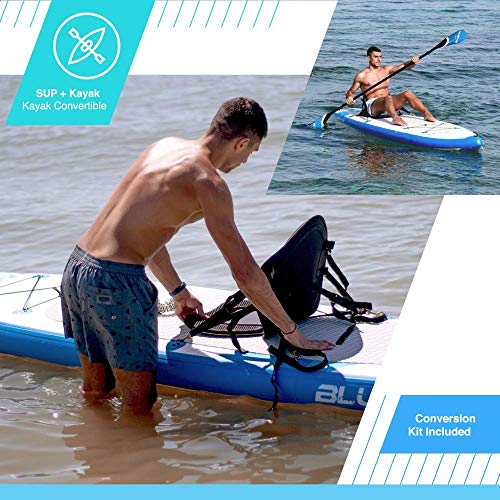 Inflatable Stand Up Paddle Set with Backpack, Paddle, and Pump O84984