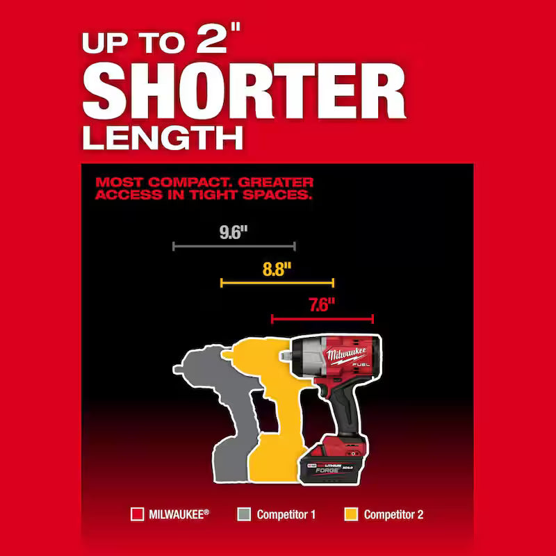 18V Brushless Cordless 1/2 in. Impact Wrench with Friction Ring W2724
