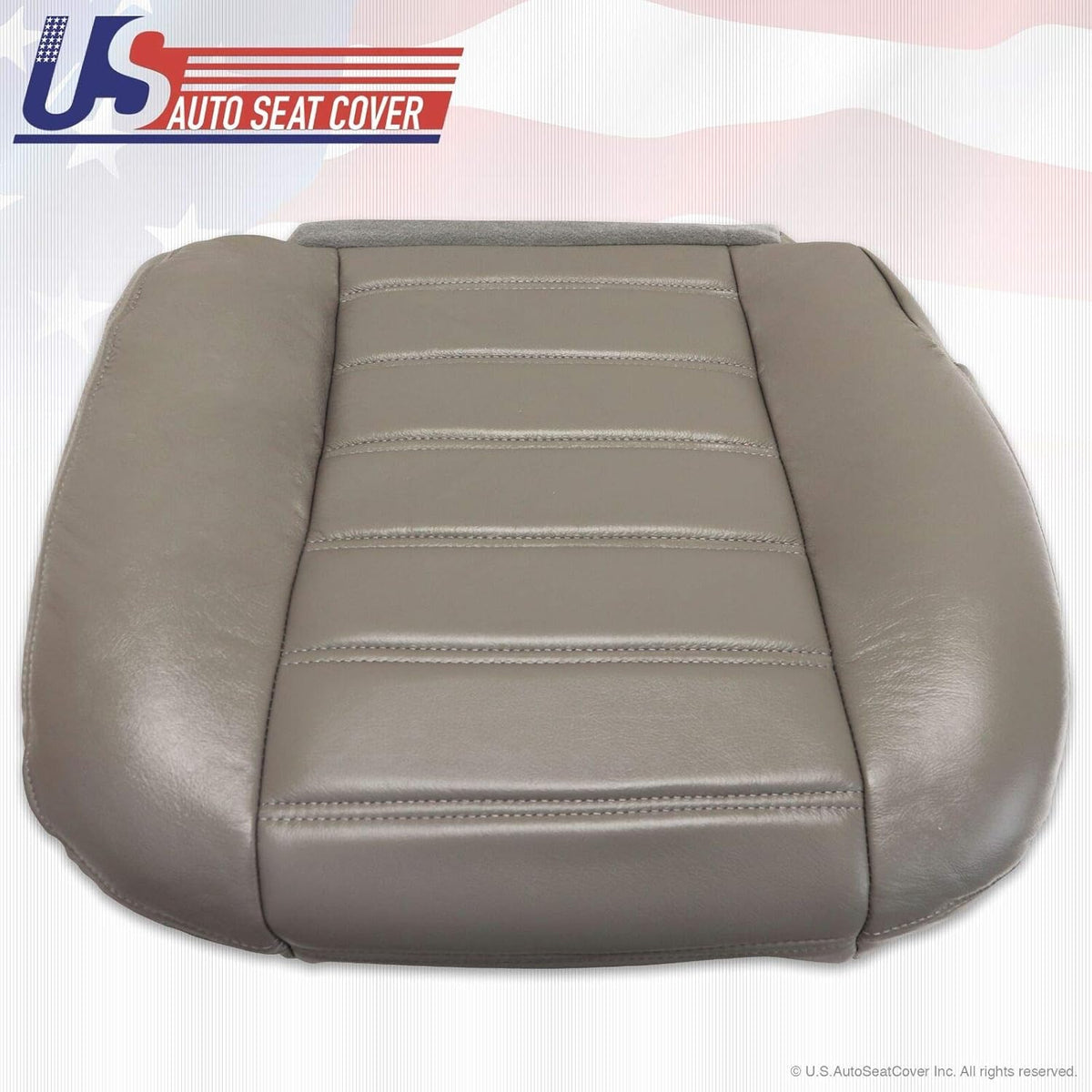 Gray Synthetic Leather Seat Cover Pack of 2 W831