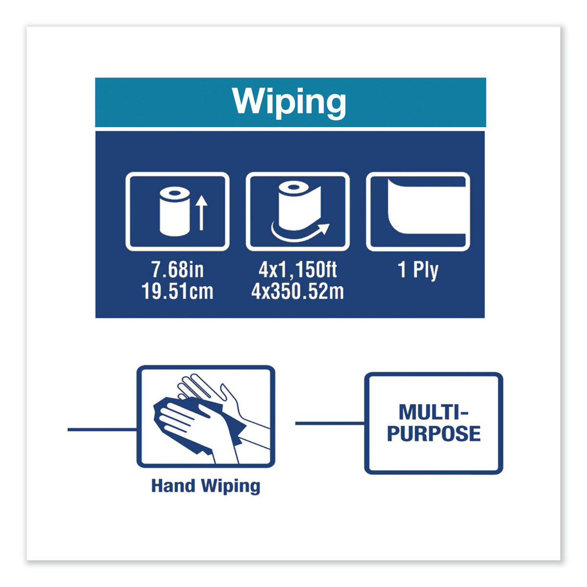 1-Ply Jumbo Roll Bath Tissue, 2247 ft., 6 Rolls/Carton F552312