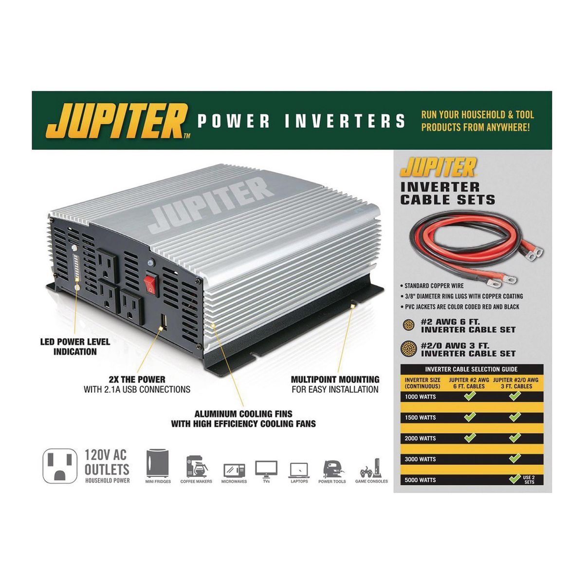 3000 Watt Modified Sine Wave Power Inverter F22339