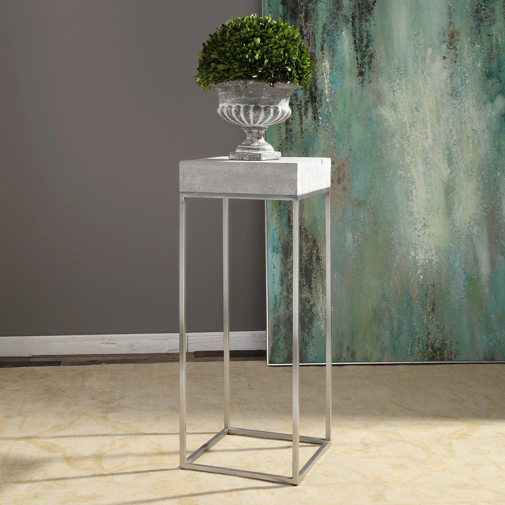 14" Wide Stainless Steel End Table D423728