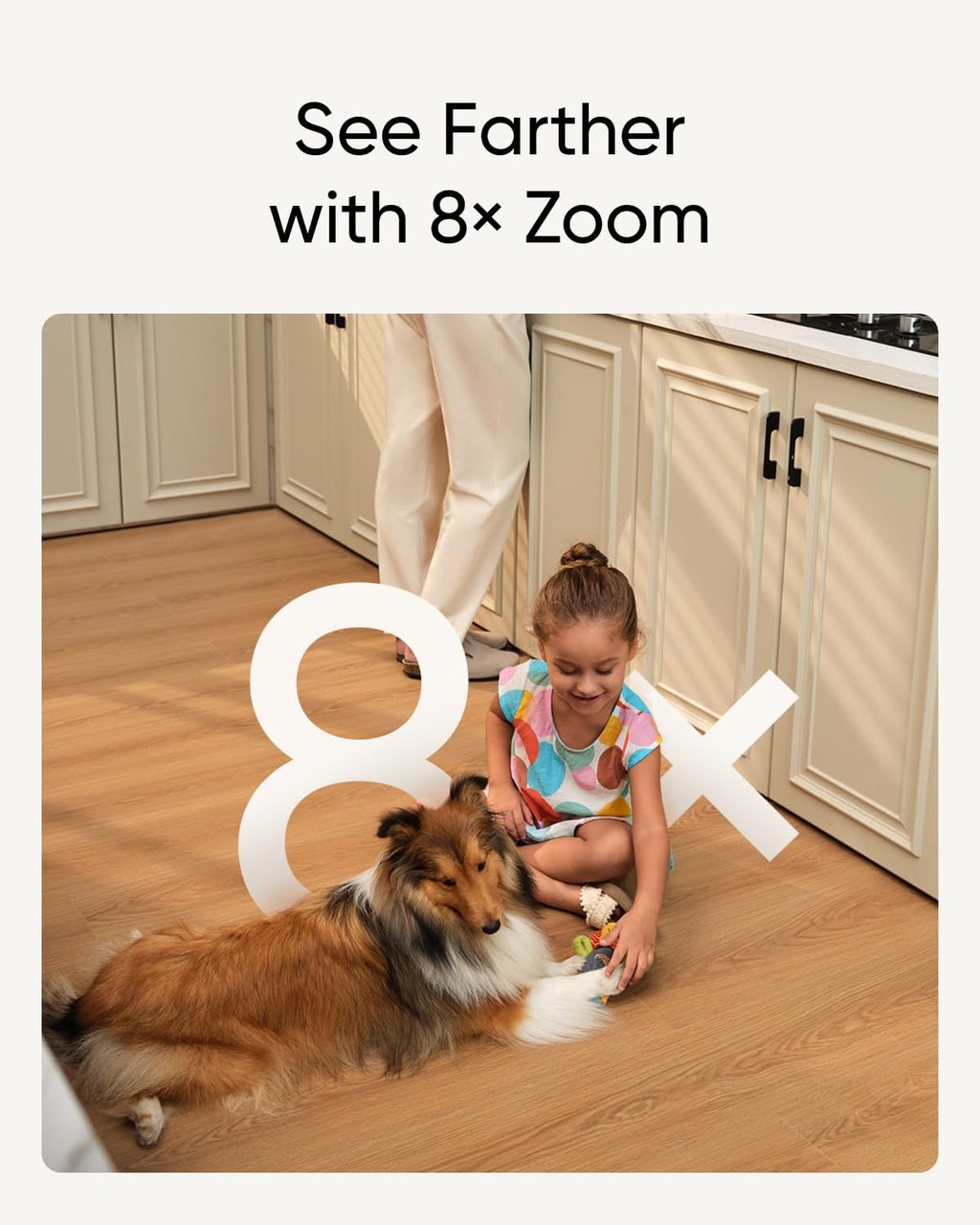 Wireless Outdoor Camera with 2K Resolution and Dual Cameras U95157