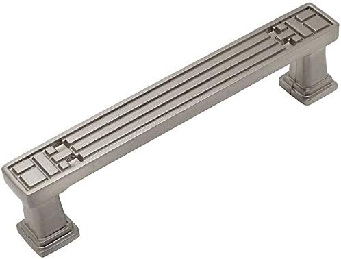 10 Pack Satin Nickel Cabinet Hardware Handle Pull, 3-3/4 (96mm) Hole Centers M183
