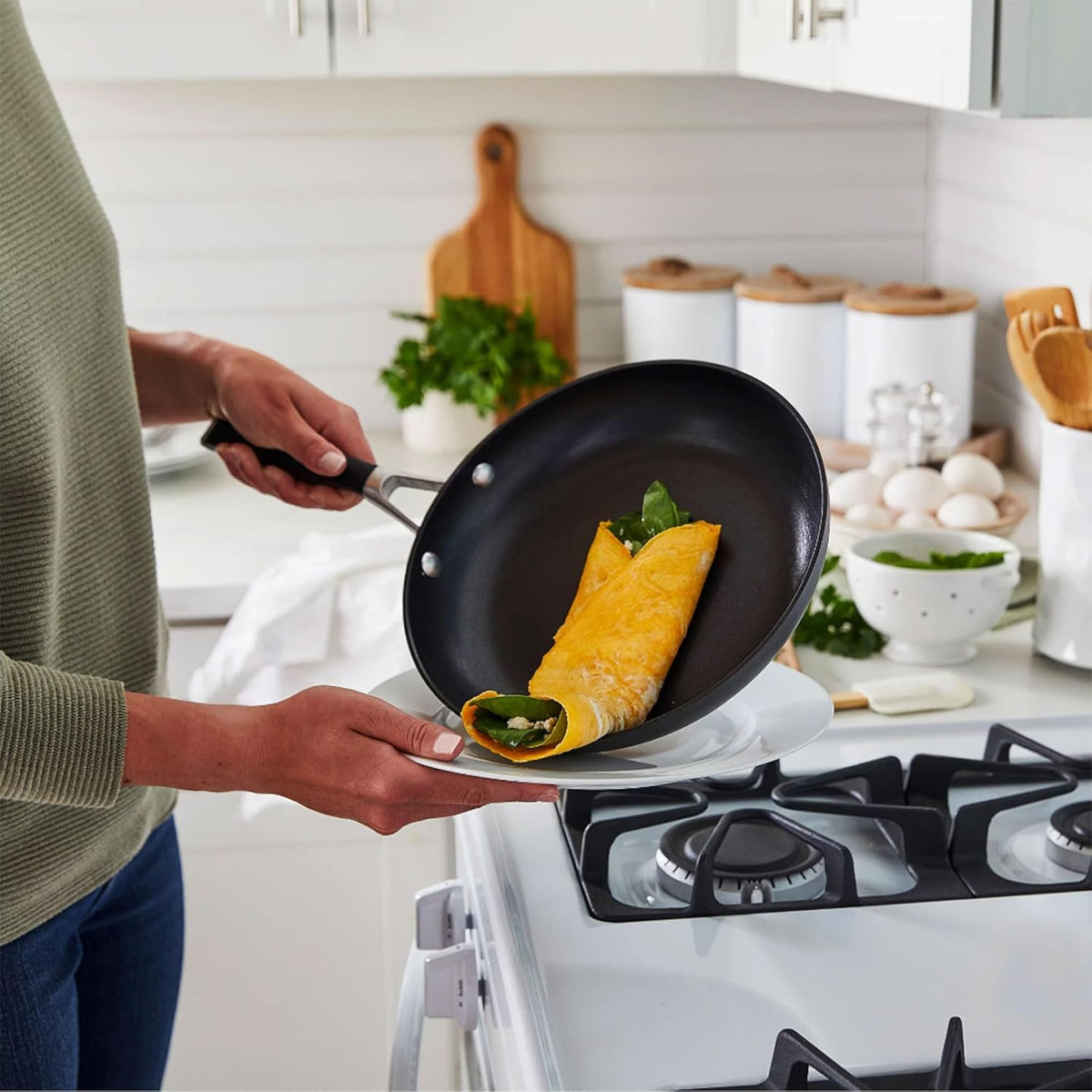 10 Piece Hard Anodized Nonstick Pots and Pans Cookware Set Y229138