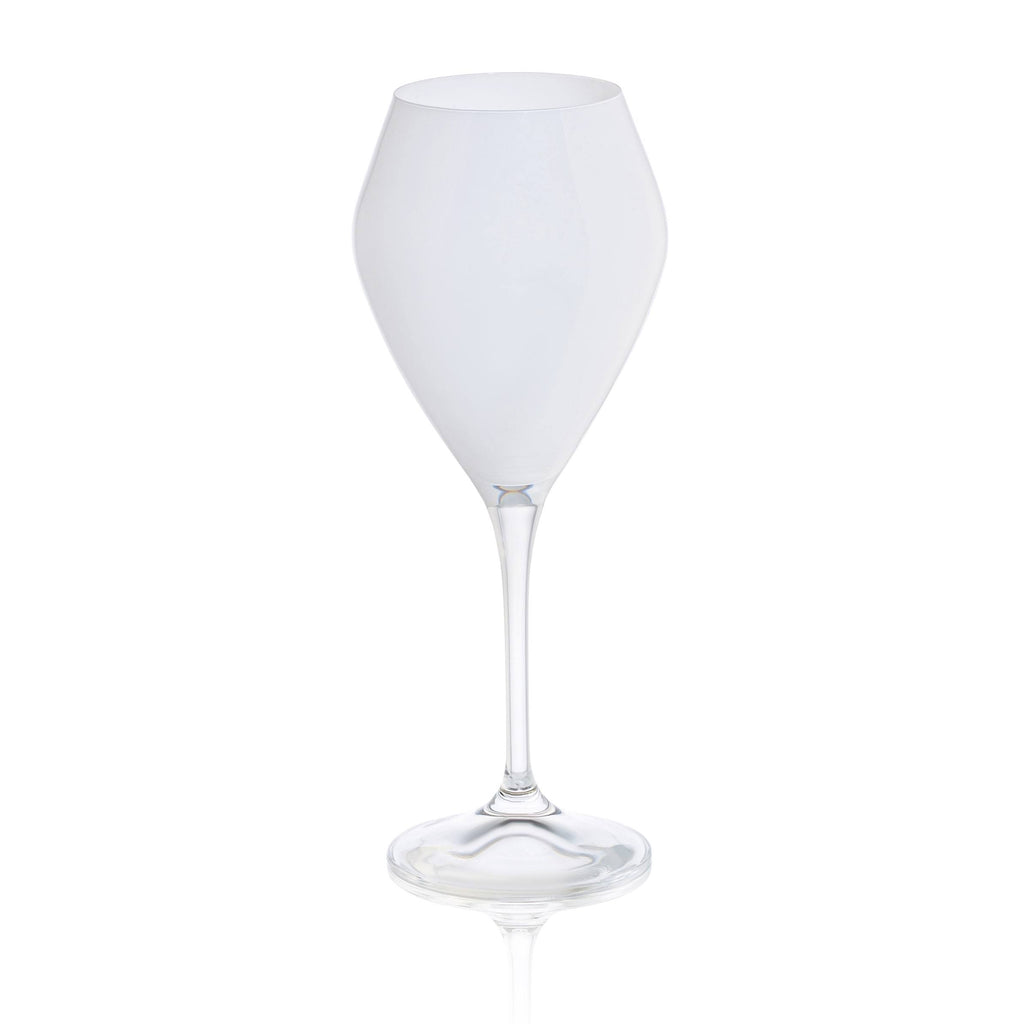 Set of 6 Wine Glasses with Clear Stem E6881