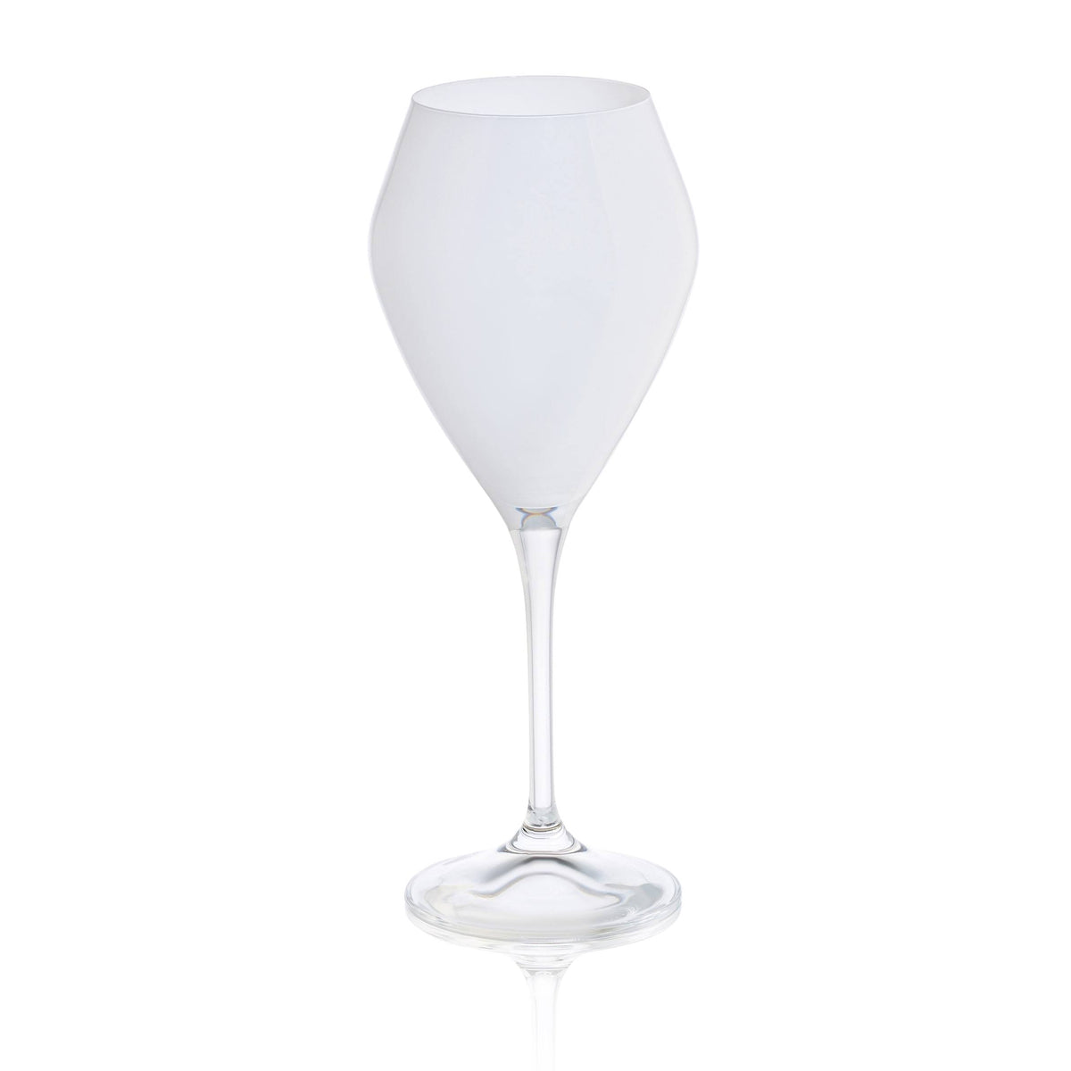 Set of 6 Wine Glasses with Clear Stem E6881