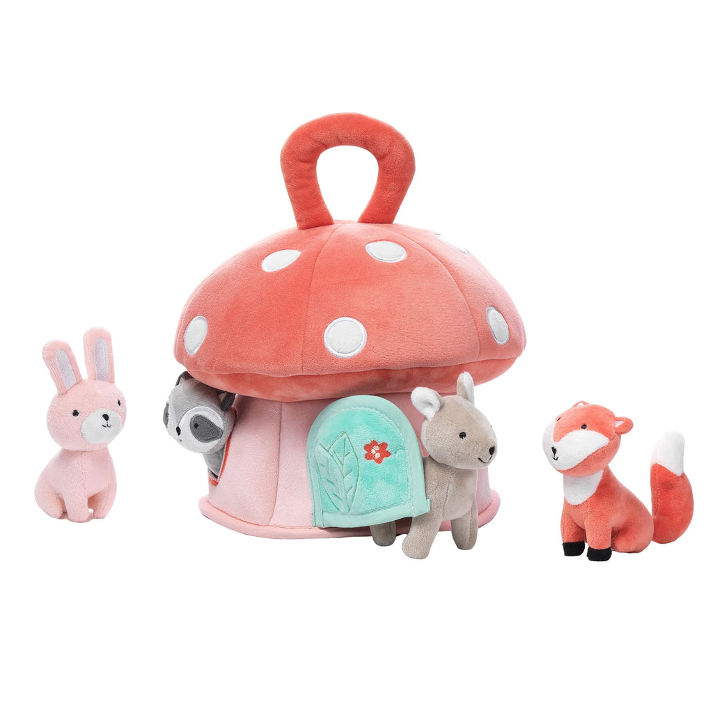 Interactive Plush Mushroom House with Stuffed Animal Toys N850951
