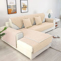 Grey L-Shaped Sectional Couch Cover Furniture Protector N203