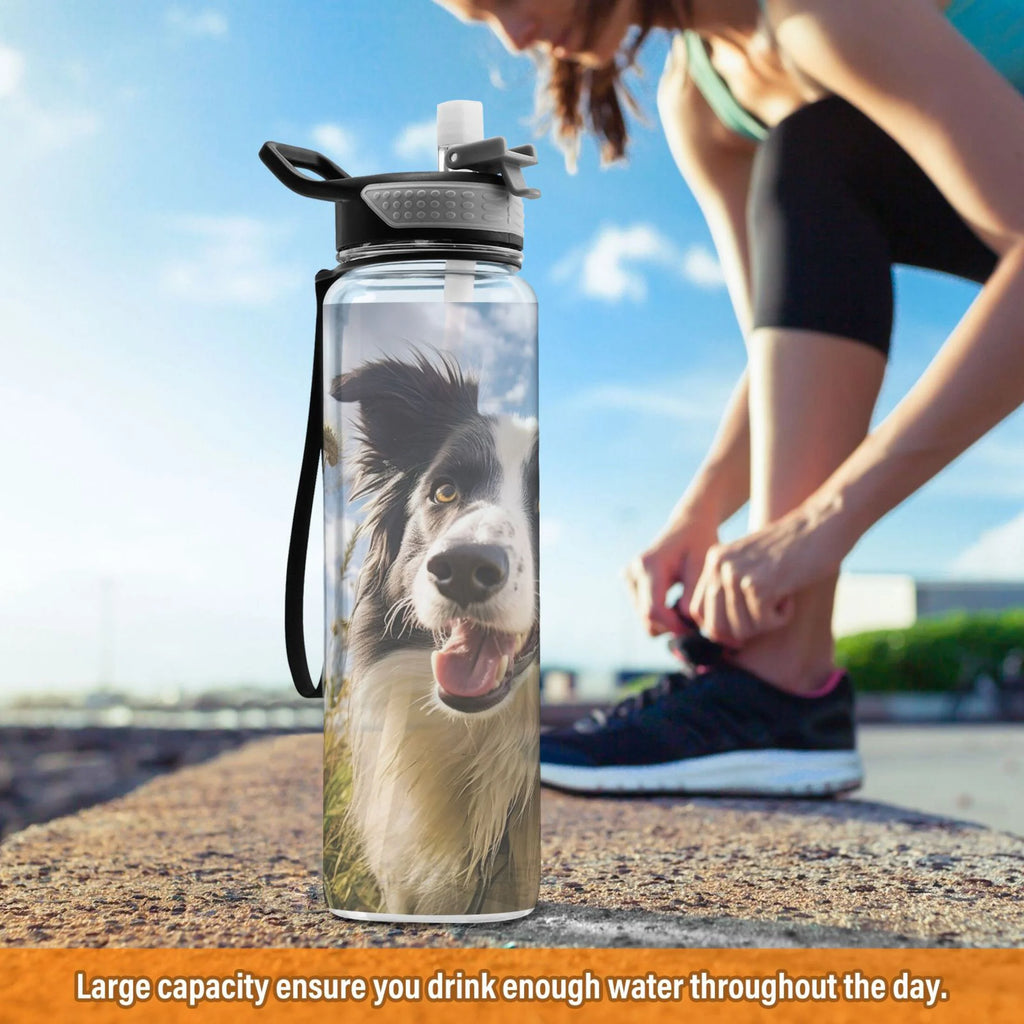 32oz Tritan Leakproof Sports Water Bottle with Straw W7420