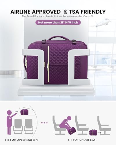 40L Waterproof Travel Backpack with 3 Packing Cubes A190642