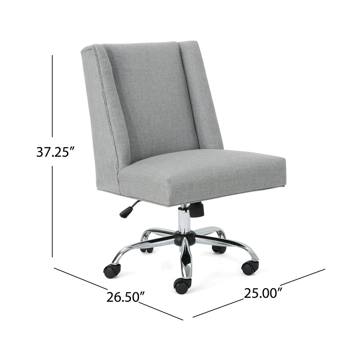 Gray and Chrome Office Chair P423844