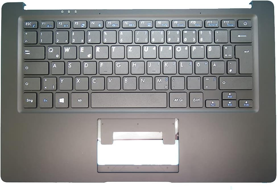 Black Laptop Replacement Keyboard with Bezel R258