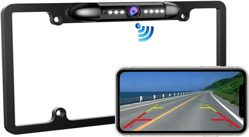 Wireless License Plate Backup Camera with Infrared Night Vision O542777