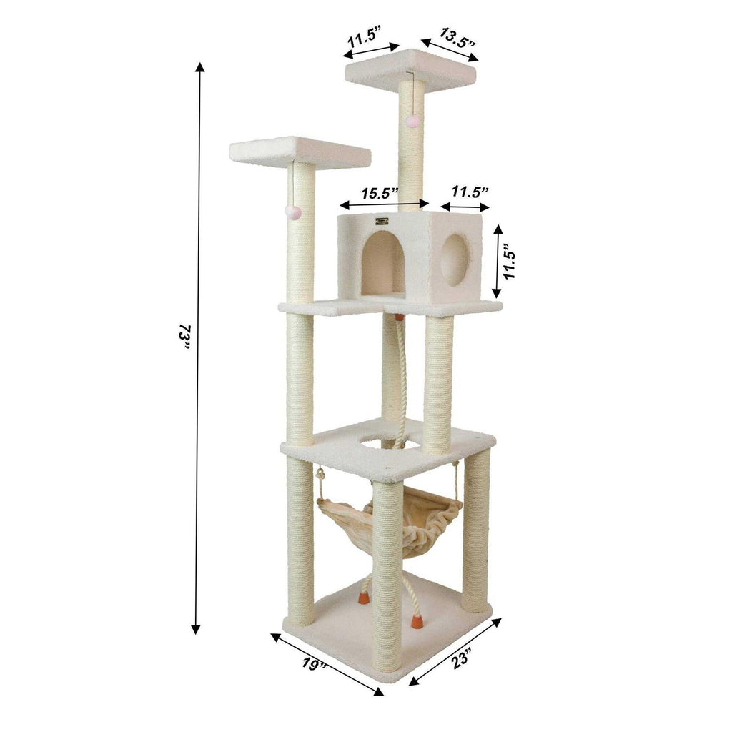 Real Wood Ivory Cat Tree B183