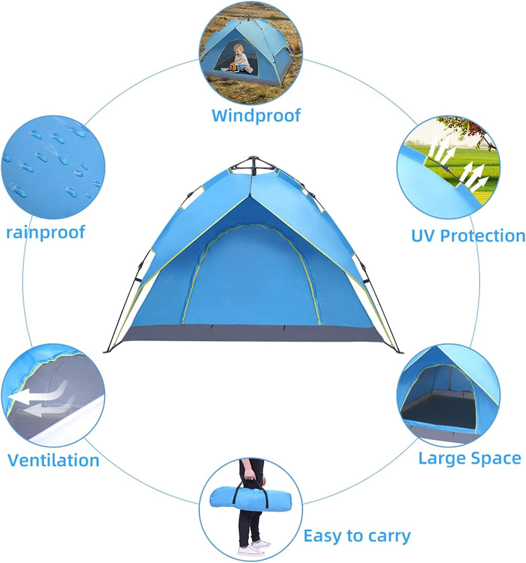 2-3 Person Waterproof Pop Up Camping Tent A78652