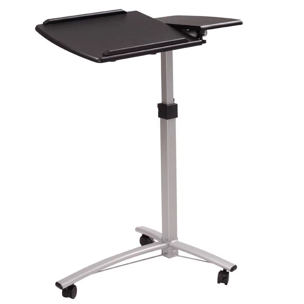 Adjustable Laptop Table with Wheels, Black C41970