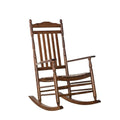 Brown Wooden Outdoor Rocking Chair Z6725