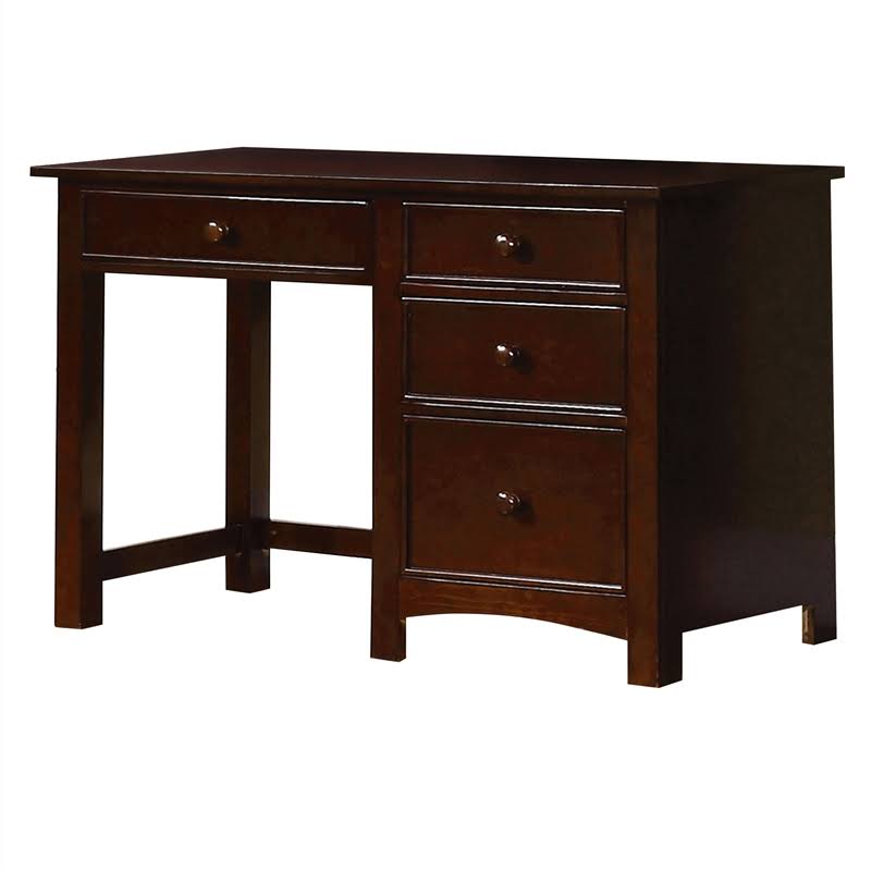 Dark Walnut Solid Wood Kids Desk S48660