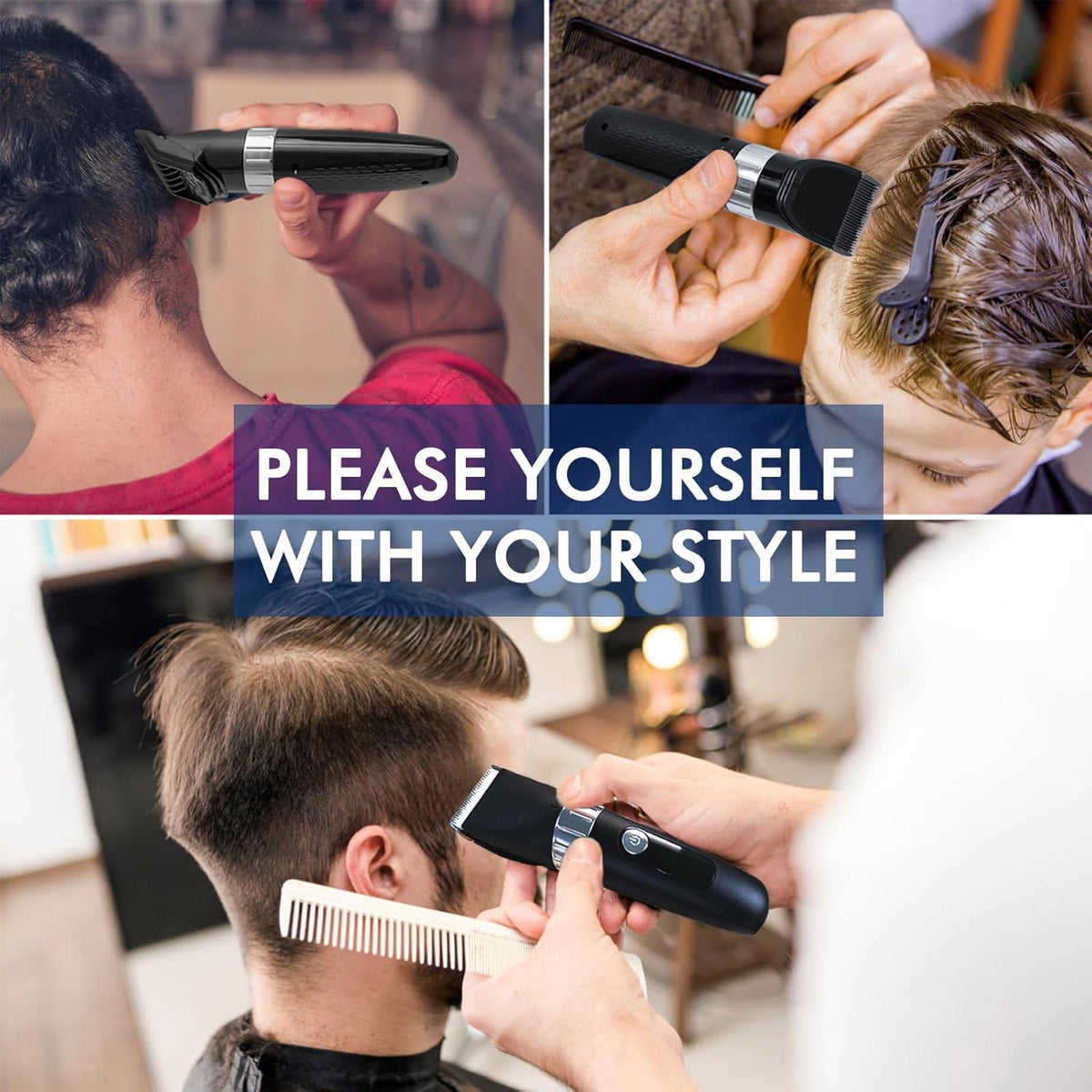 Cordless Hair Clippers with LED Display H8499