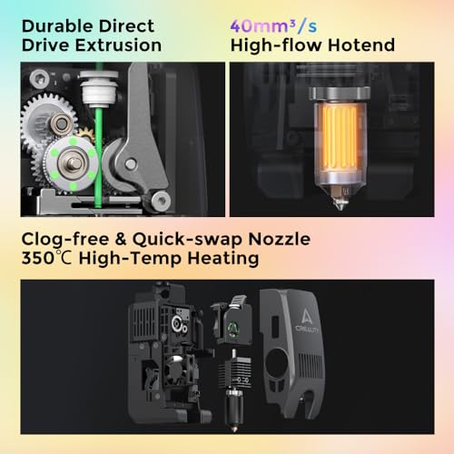 3D Printer, Multi Color Printing, 600mm/s Print Speed, 350℃ Direct Drive Extruder V5507