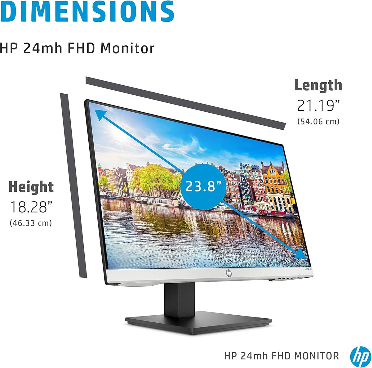 23.8-Inch FHD IPS Computer Monitor with Built-In Speakers C69290