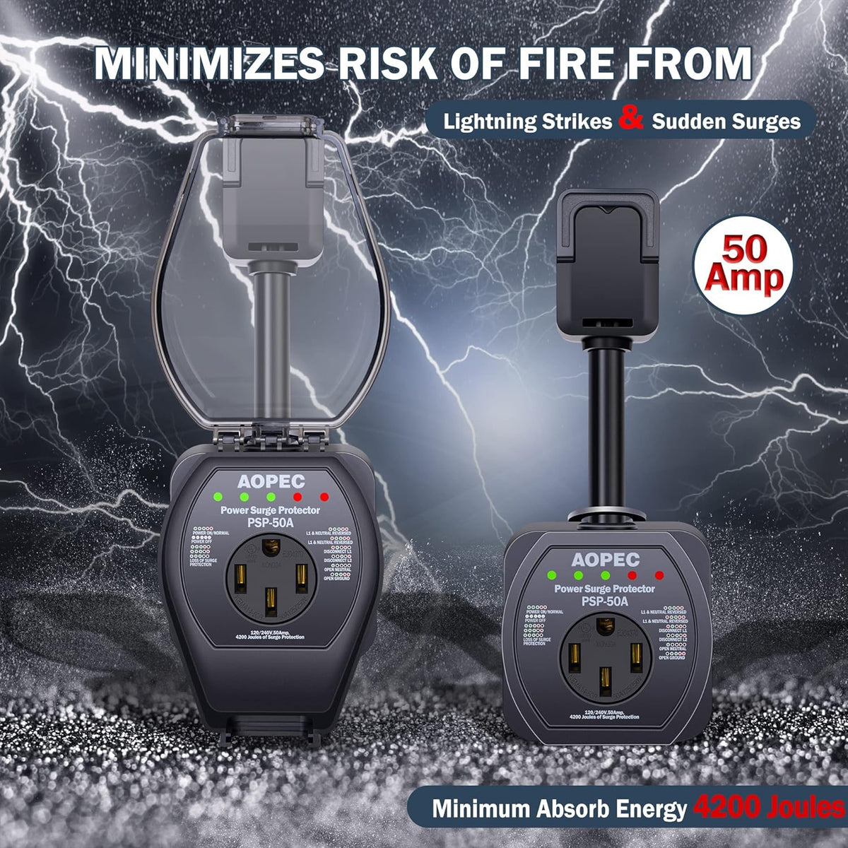 50 Amp RV Surge Protector J71502