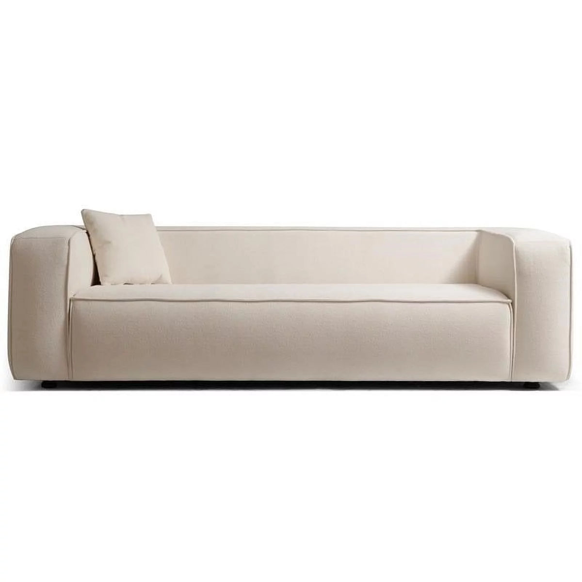 Cream Boucle Fabric Sofa M6991