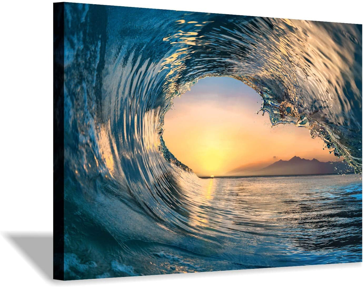 Ocean Wave Picture Wall Art Canvas Prints H8193