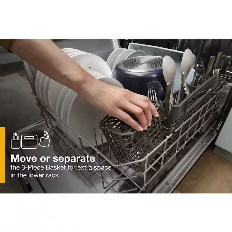 Black Stainless Built-In Tall Tub Dishwasher with Third Level Rack G16795