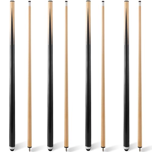 Hardwood Pool Cue Stick Set of 2/4 with 13mm Tip Z7326