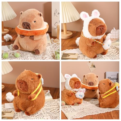 Capybara Plush with 10 Pcs Clothes & Accessories Y47335