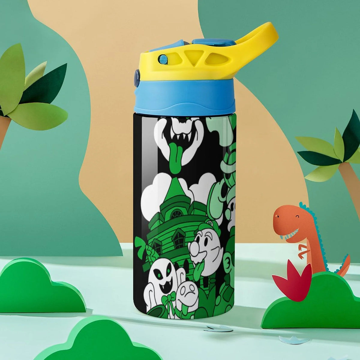 Insulated Stainless Steel Water Bottle with Straw D936
