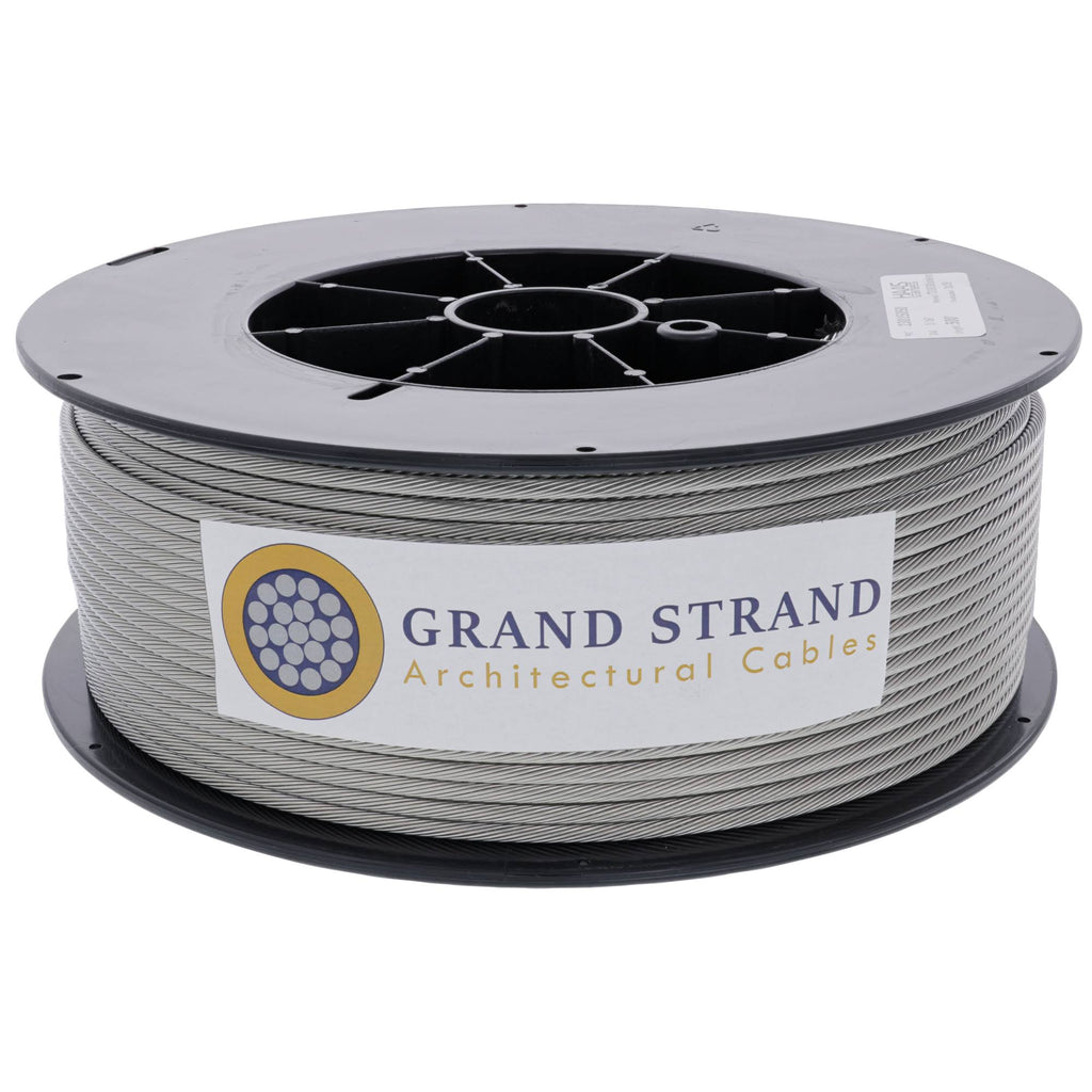 3/16x22 x 200&, 1x19, Grade 316 Stainless Steel Cable Reel H222
