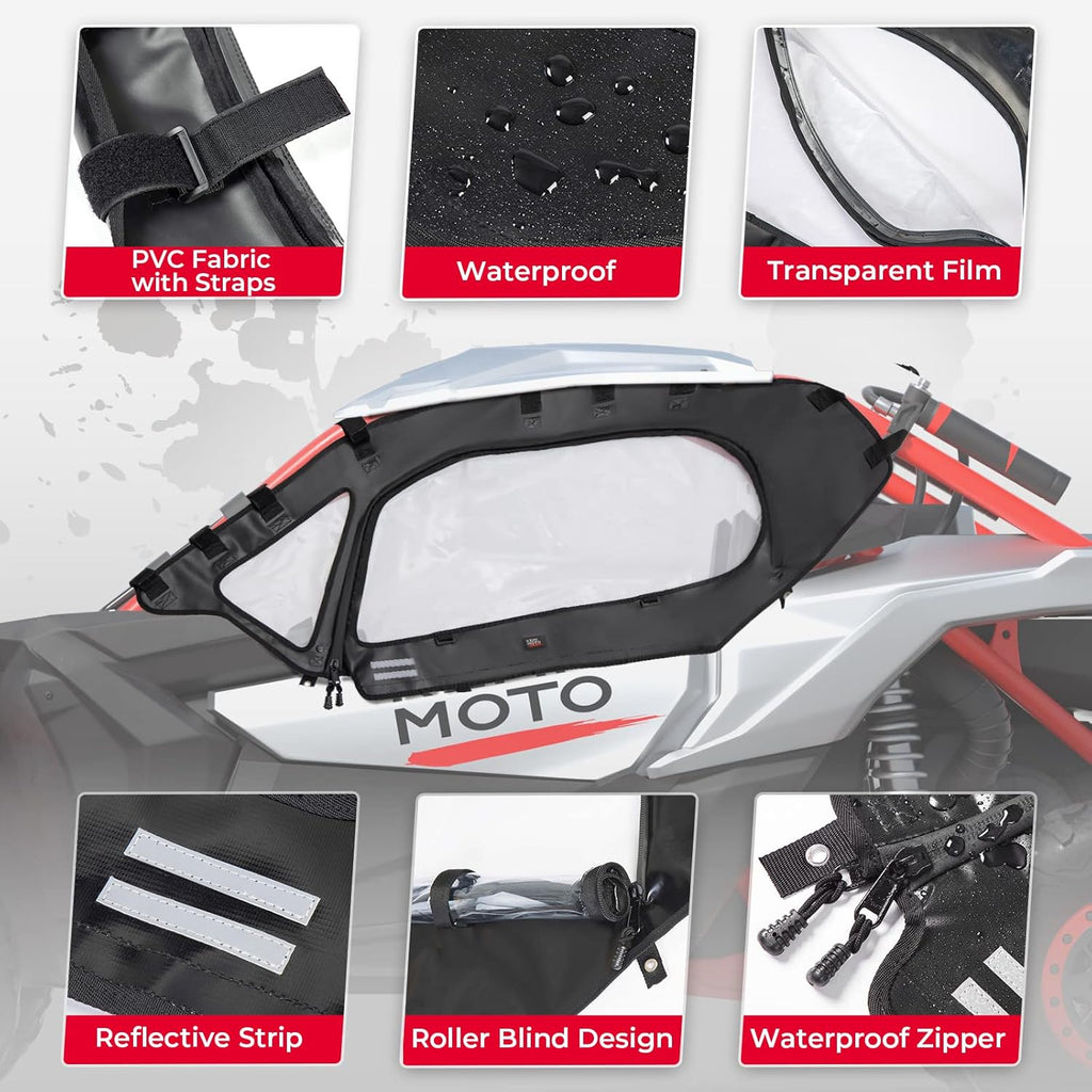 Soft Upper Door Set Kit for UTV Soft Cab Doors E4969