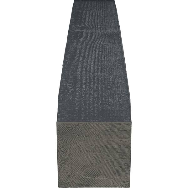 Rough Sawn Faux Wood Fireplace Mantel, Aged Ash X986989