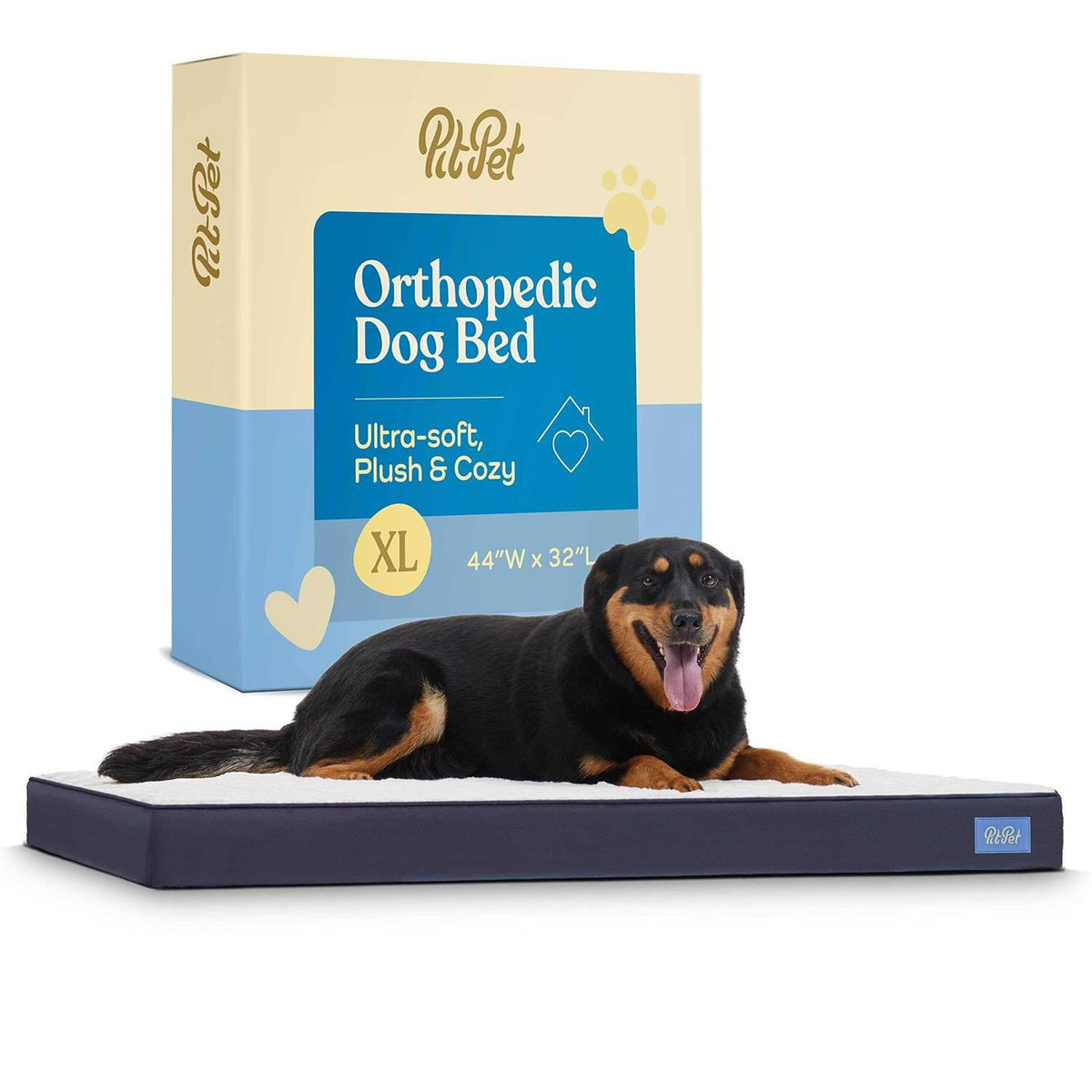 Orthopedic Large Dog Bed with Sherpa Top R55193