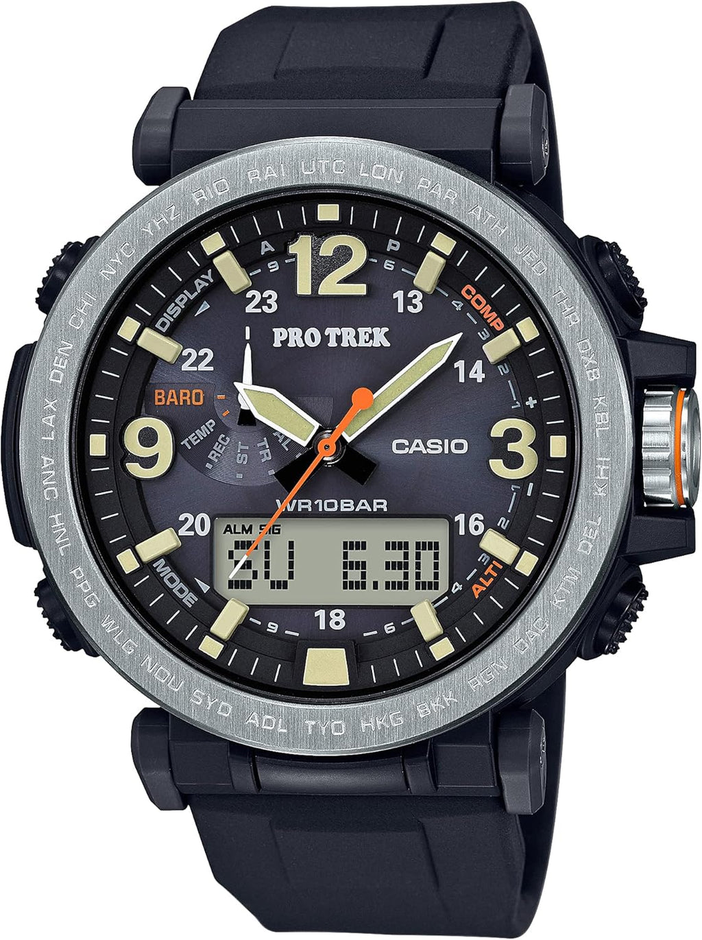 Tough Solar Triple Sensor 52mm Analog-Digital Watch X590