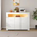 Wood Storage Cabinet with LED Light P3937