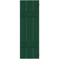 2-Pack 12-in W x 48-in H Chrome Green Wood Exterior Shutters B608