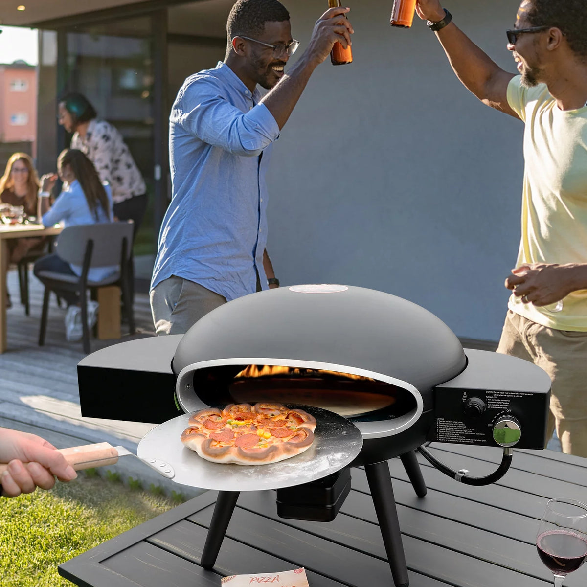 Portable Gas Pizza Oven with Stainless Steel Pizza Grill G202102