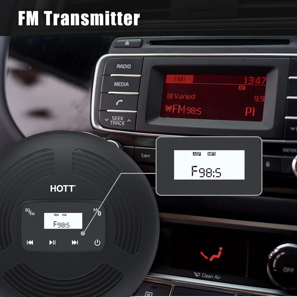 Portable CD Player with Bluetooth 5.0 and FM Transmitter K866845