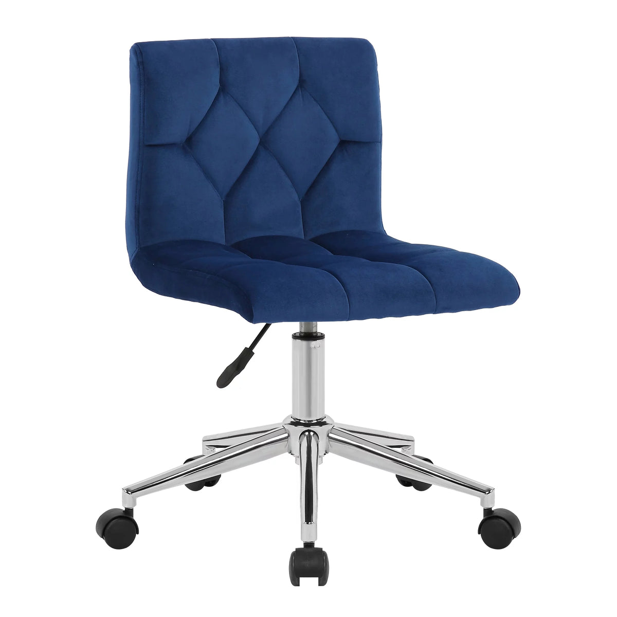 Blue Fabric Adjustable Height Swivel Office Chair D6656