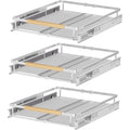 3 Packs Stainless Steel Expandable Slide Out Storage Drawers W1716