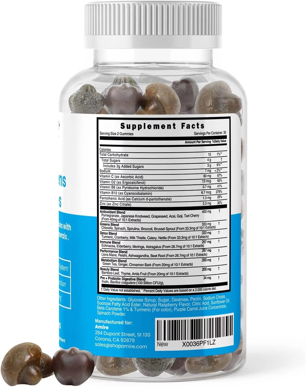 Super Greens Gummies Fruits & Veggies Supplement 240ct A3362