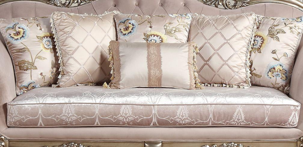Champagne Wood Sofa Set 2Pcs S844
