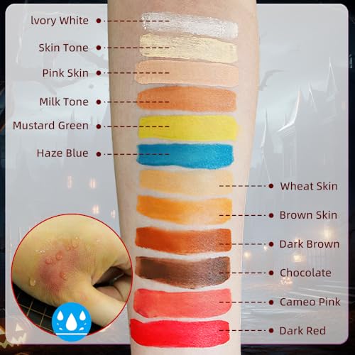 Halloween SFX Makeup Kit 12 Colors Face Body Painting S4627