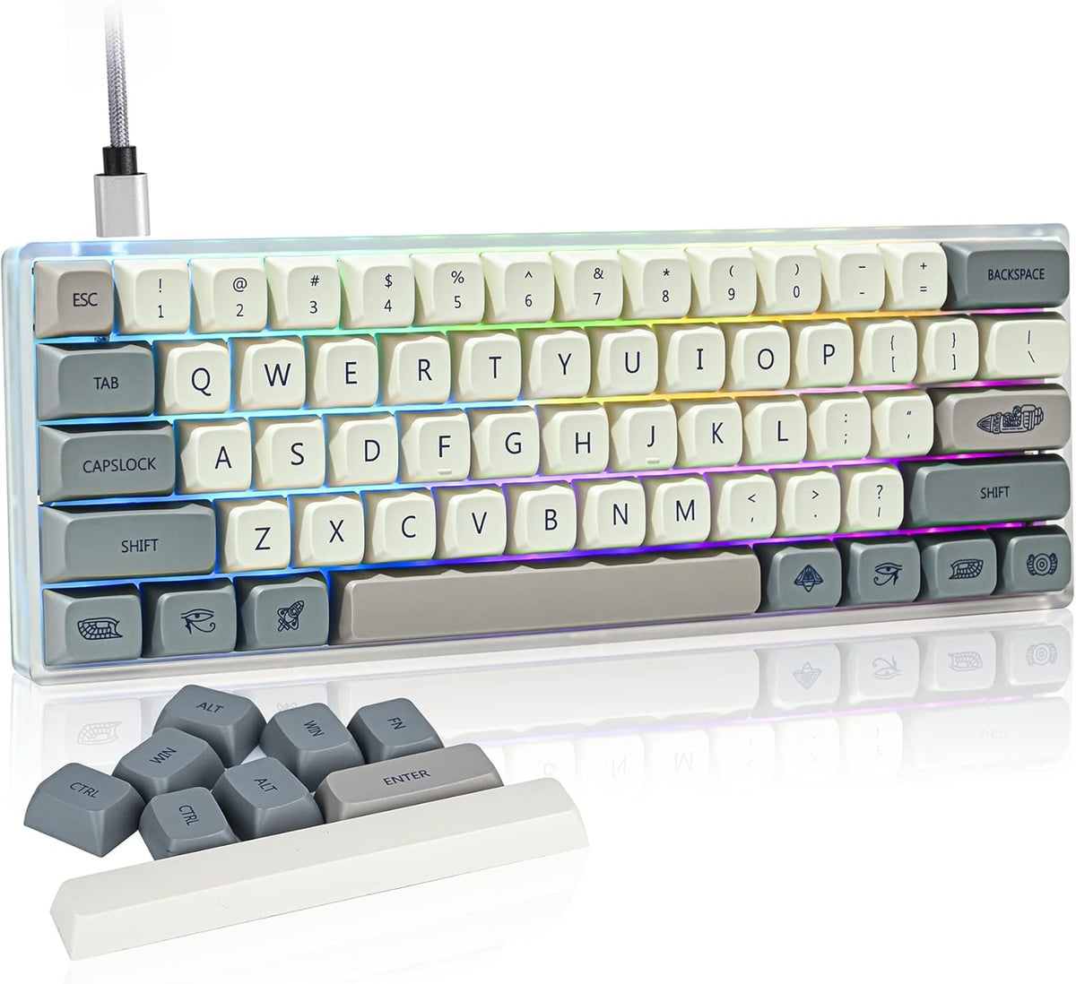 60% Hot Swappable RGB Mechanical Keyboard U169